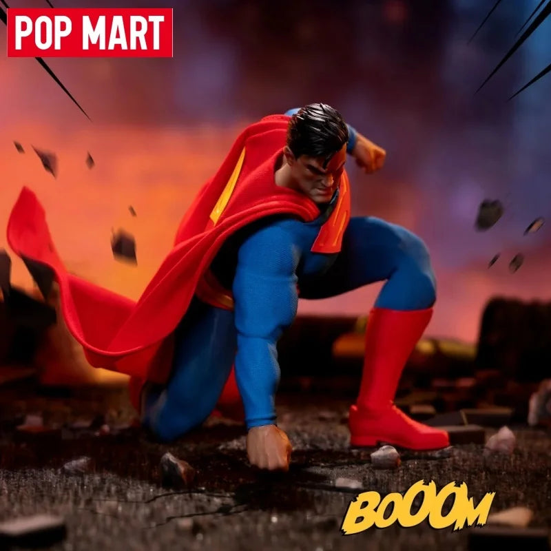POPMART & GONG Batman Hush Superman 1/12 Scale Articulated Collectible Action Figure Fabric Outfit Model Toys For Collectors