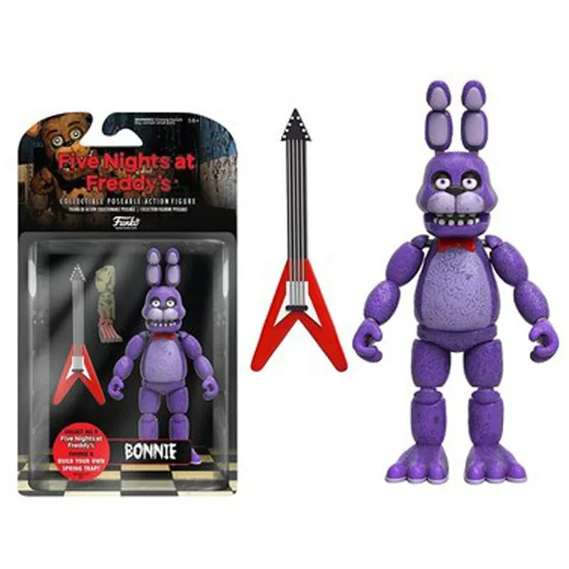 14cm FNAF Figures Nightmare Freddy Bonnie Foxy Chica Action Figure Movable Blacklight Freddy Frostbe Collection Toys