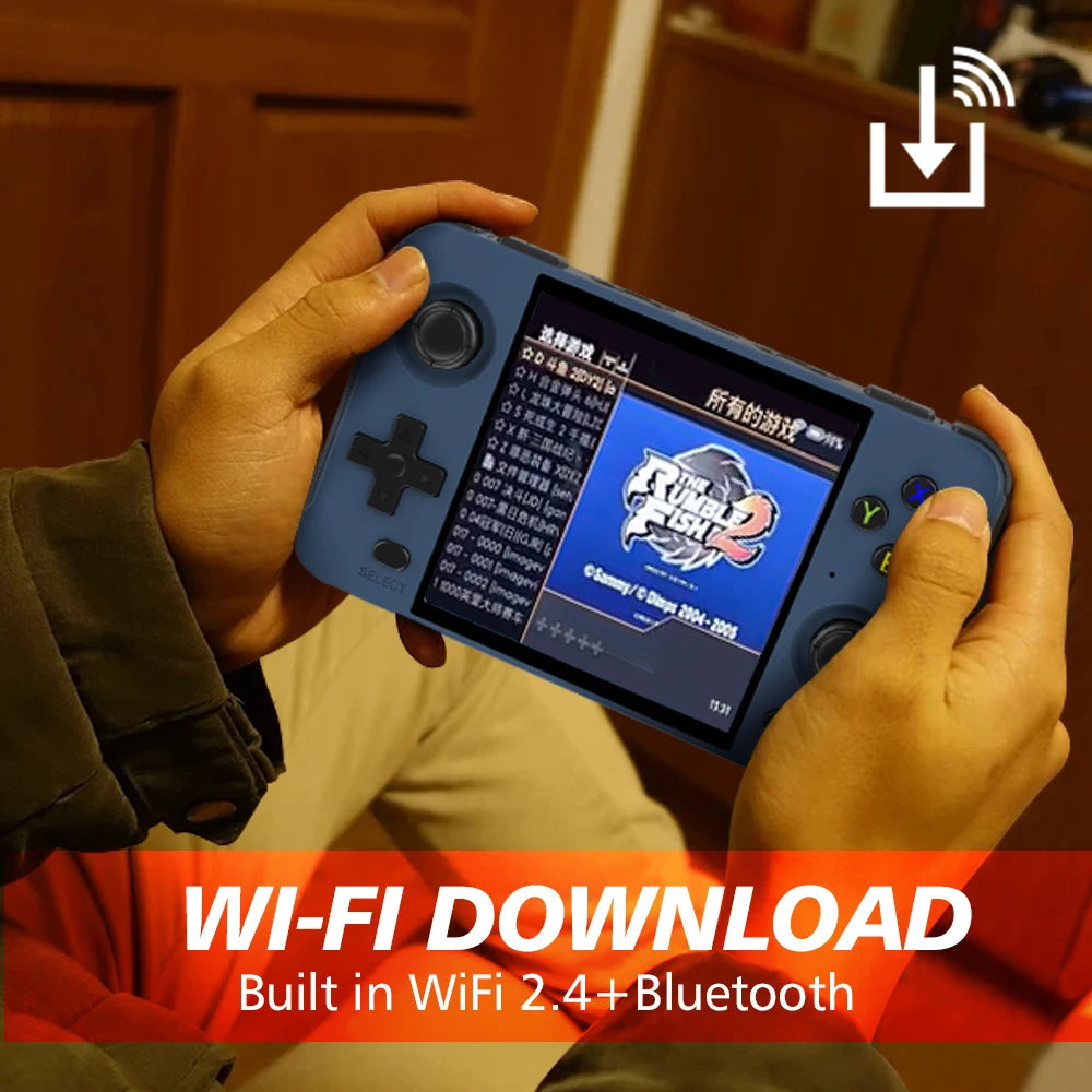 1.8GHz чипове Ретро преносима видеоигрова конзола R40S 720*720 4" IPS екран Вграден WIFI Bluetooth 64-битов RK3566 Подаръци за рожден ден