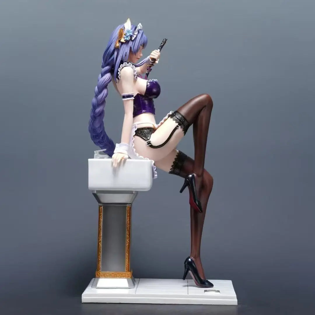 42cm Genshin Impact Raiden Shogun Figure Bath Scene Anime Game Pvc Collectible Model Statue Large Size Beauty Girl Figurine For