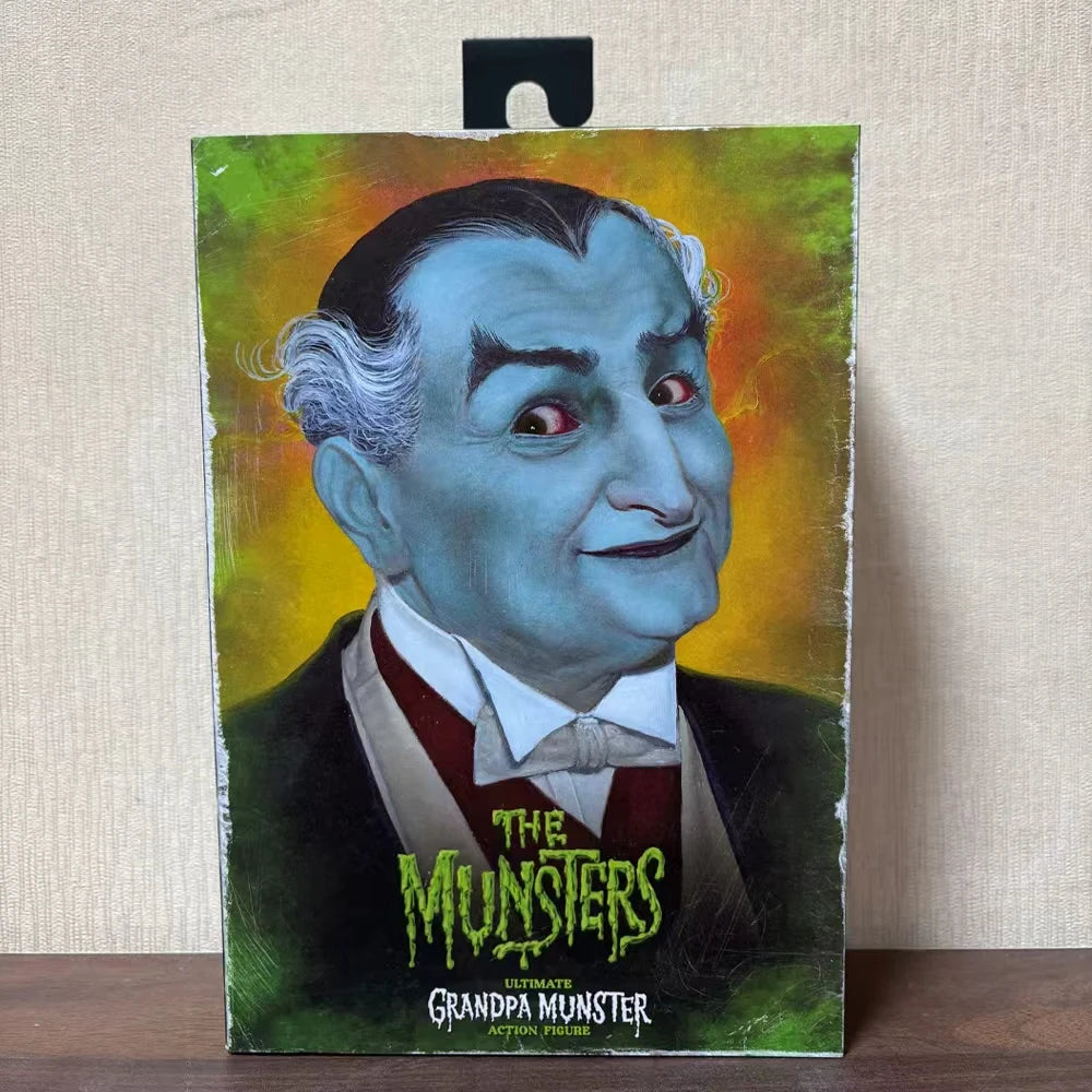 NECA The Munsters (TV Series) - Ultimate Grandpa/Herman Munster 7” Scale Action Figure Model Doll Garage Kit