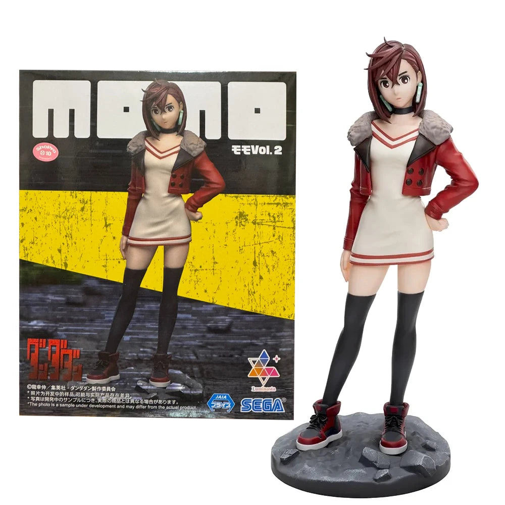 15CM Anime Dandadan Ayase Momo Figure Noodle Stopper Figure Small Sit Series Model Toys Doll Aciton Figure PVC Ornaments