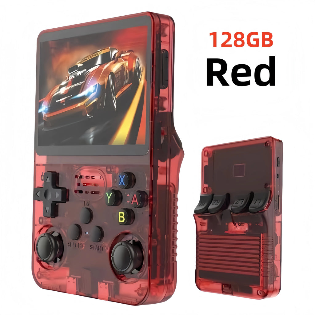 Retro R36S Handheld Video Game Console 3.5 Inch IPS Screen 128GB Preloaded Games Portable Pocket Player Linux System