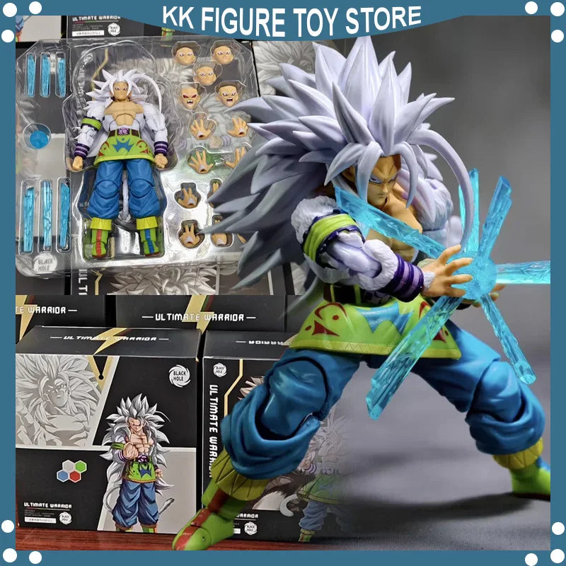 Black Hole Toys Dragon Ball SHF Super Saiyan 5 SSJ5 Son Goku Son Gohan white hair Son Goku Anime Action Figure model toys gifts