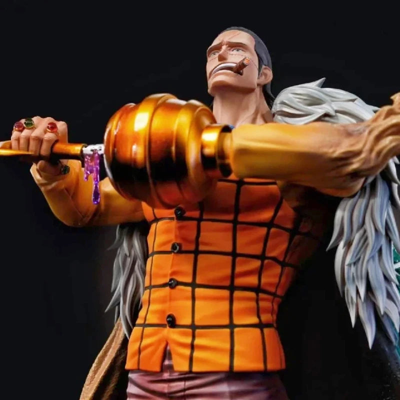 One Piece 30cm SG Two-Tone Sir Crocodile Action Figures PVC Detailed Painted Statue With Base Anime Model Toy Desktop Deco Gift