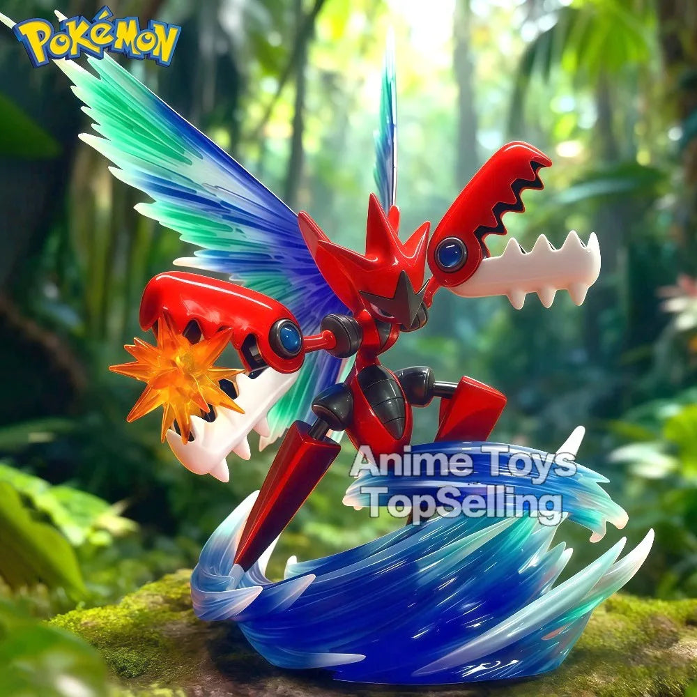 13cm/5.12in Anime Pokemon Figure Mega Scizor Action Figures Pvc Statue Desktop Ornamen Collection Model Toys for Children Gifts