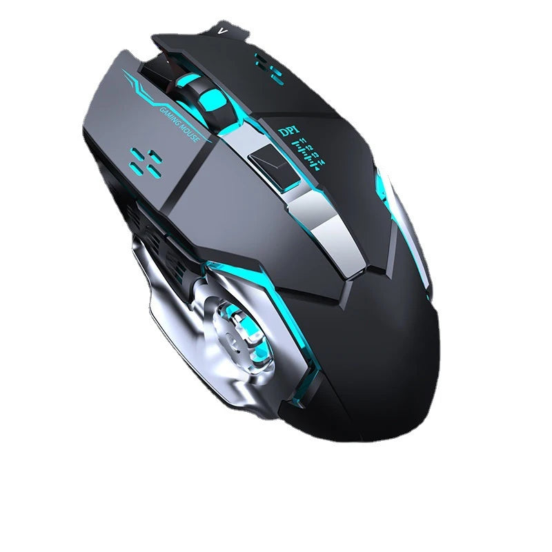 Rechargeable Wireless Mouse 2.4Ghz Bluetooth Gaming RGB Mouse USB Silent Mechanical Backlight E-Sports Gamer Mice For Computer