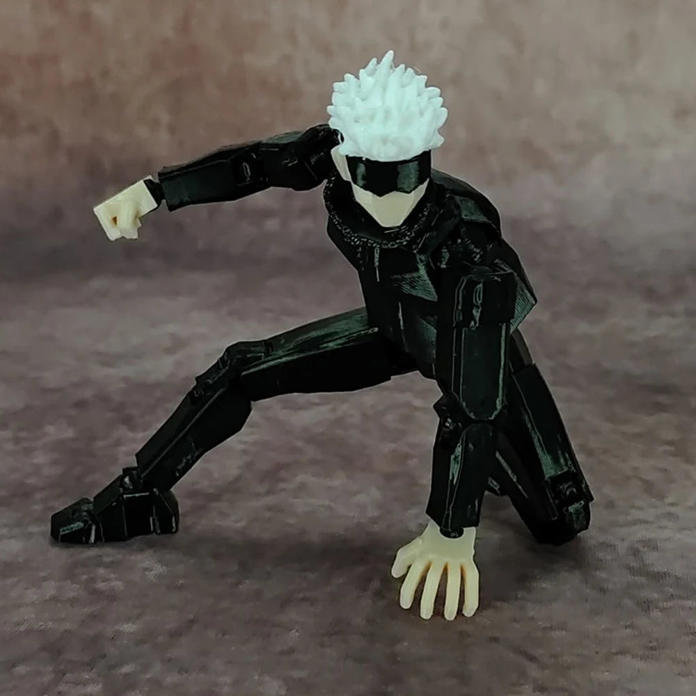 3D Printed Gojo Satoru Jujutsu Kaisen Anime Multi-Jointed Shapeshift Toys Action Figures Mannequin Model Ornaments Gifts