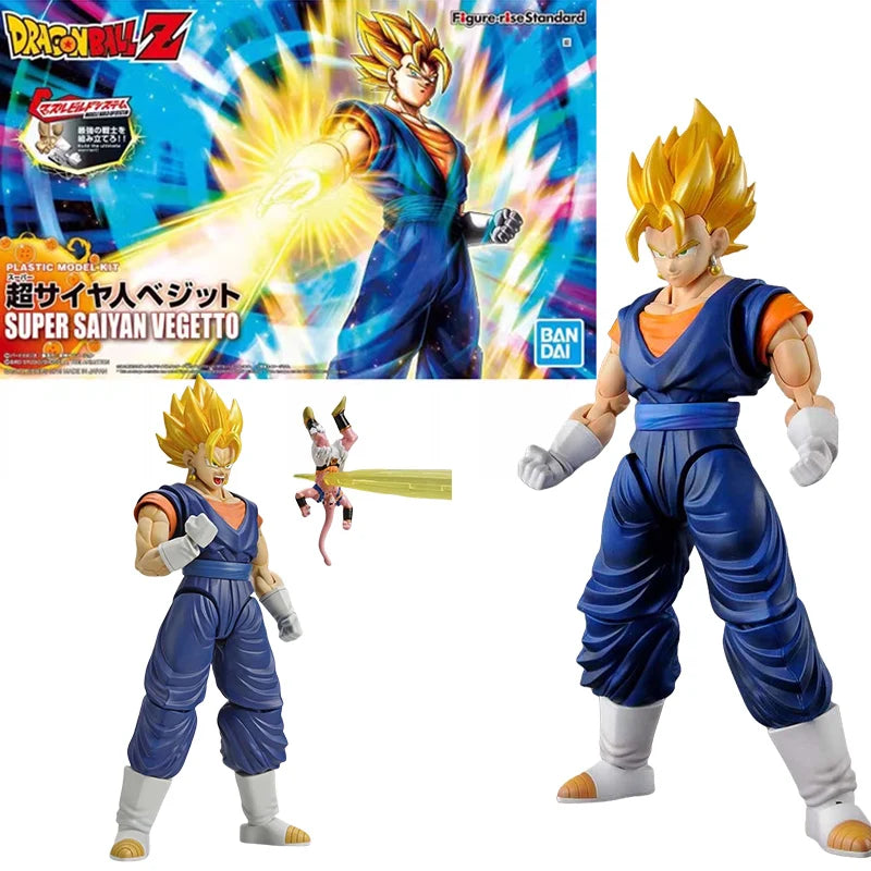 Bandai Genuine FRS Dragon Ball Son Goku Son Gohan Vegeta Frieza Super Saiyan Anime Action Figure Assembly Model Toys Gift Kids