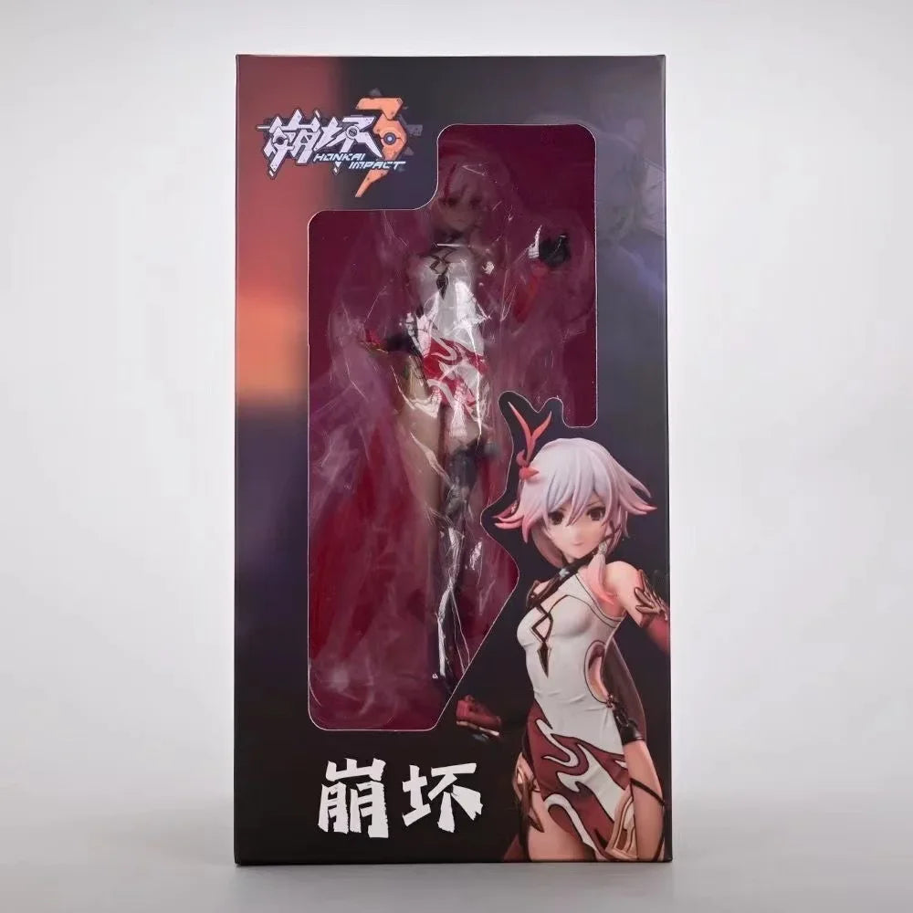 22cm Honkai Impact 3rd Fu Hua Anime Girl Figure Houkai Gakuen Kiana Kaslana Action Figure Adult Collectible Model Doll Toys Gift