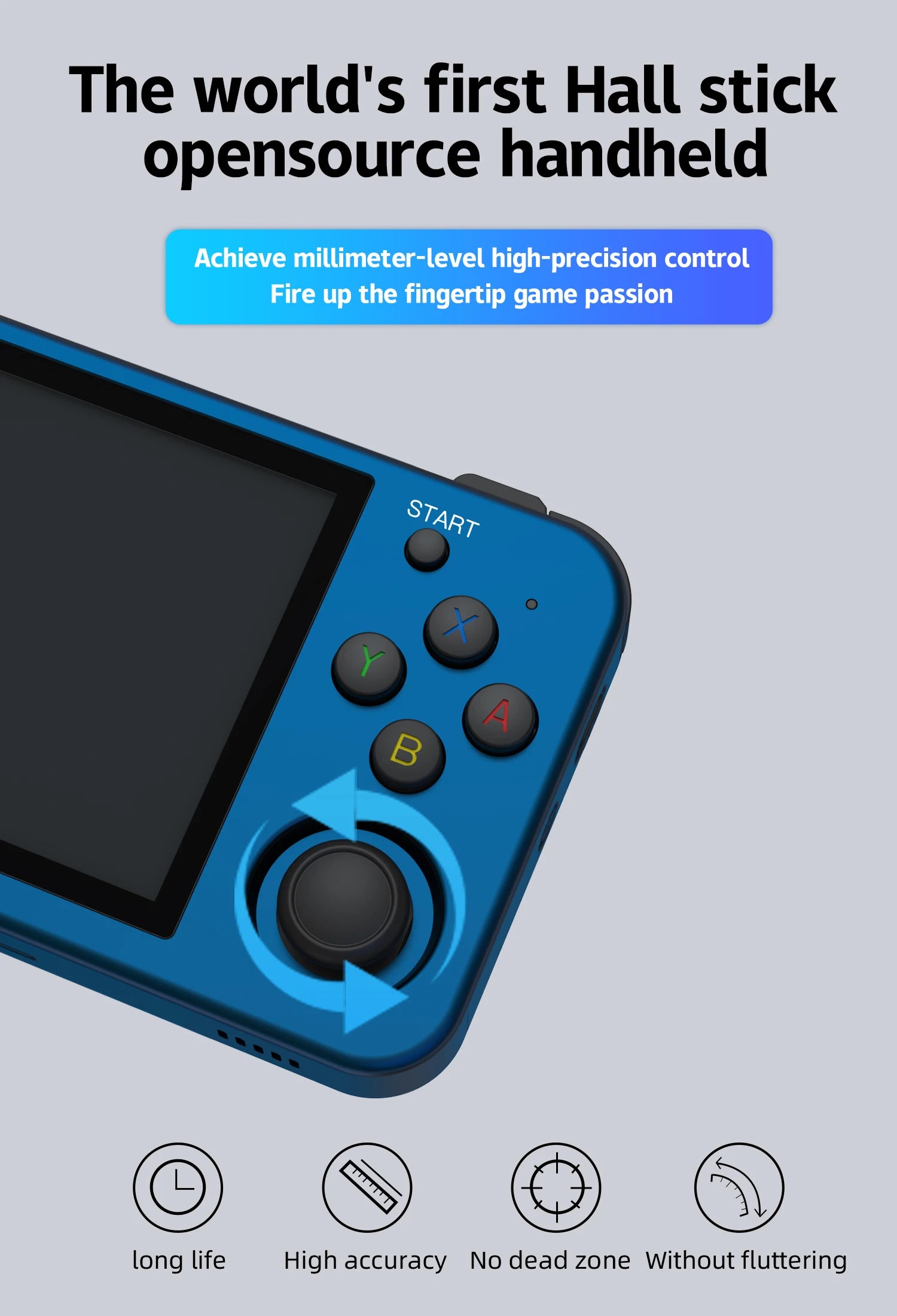 ANBERNIC RG353M Handheld Game Console 3.5 Inch Multi-touch Screen Dual OS Aluminum Alloy Shell HDMI-compatible WIFI Video Player