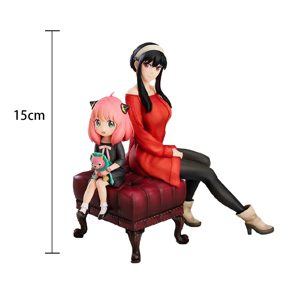 Hot 15CM Anime Figure SPY×FAMILY Anya Alstreim Yor Forger Action Figure PVC Table Decoration Figure Model Toy Gift For Children