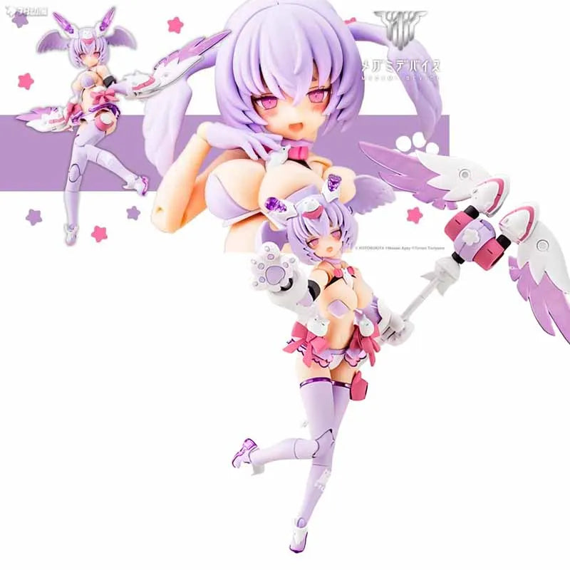 Kotobukiya Original MEGAMI DEVICE PUNI MOFU XIAO PUNI MOFU LANG Anime Action Figure Assembly Model Toys Колекционерски модел
