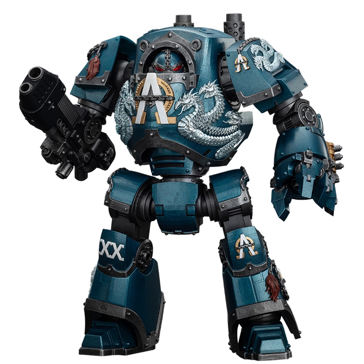 HiPlay JOYTOY Warhammer Alpha Legion Contemptor Dreadnought with Gravis Plasma Cannon 1/18 Action Figures