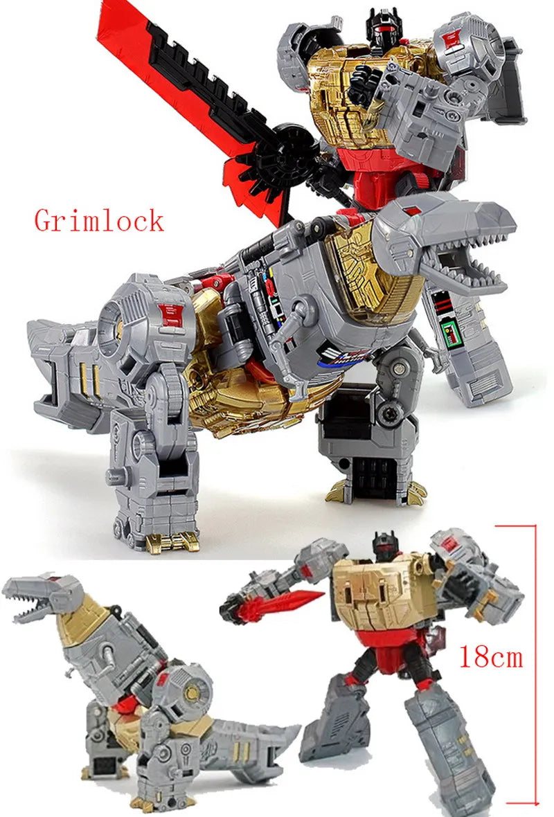 BPF Dinosaur 5IN1 Transformation Toy G1 Dinoking Combination Robot Volcanicus Grimlock Swoop Sludge Slag Snarl Action Figure