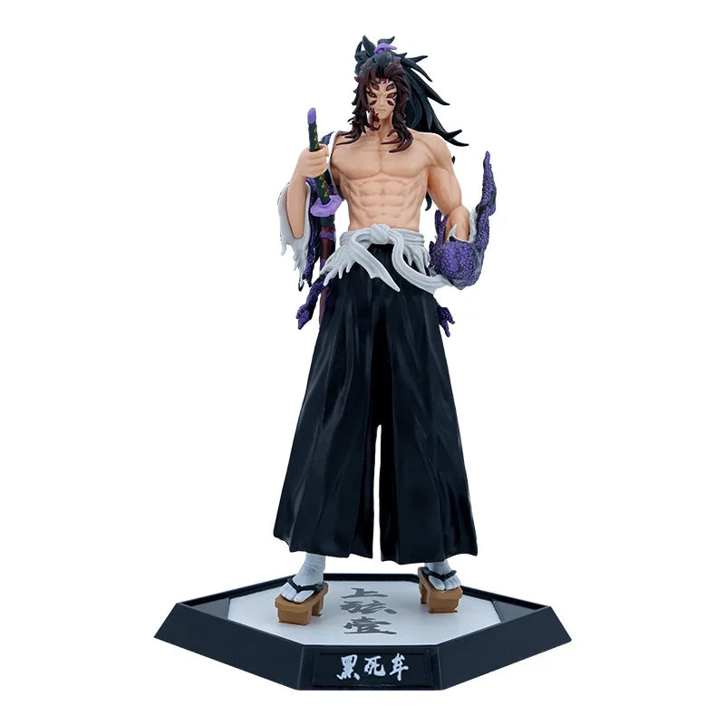 Anime Demon Slayer Doll Tsugikuni Yoriichi Kokushibo Daki Giyuutarou Hashibira Inosuke Uzui Tengen PVC Action Figures Toys Gifts