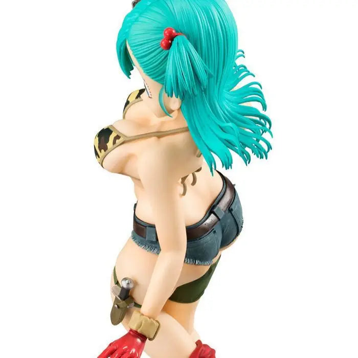 Ragon Ball Figure Bulma Figure Camouflage Bulma Action Model Cute Glitter Glamours Gk Collectible Room Doll 22cm Decoration Toys