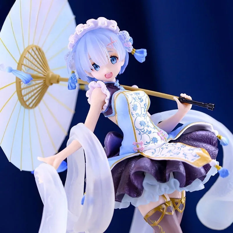 In Stock Re:Zero − Starting Life in Another World Lolita Rem Anime Figure 2D Collectible Model