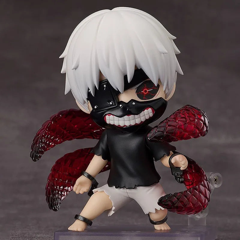 Low price In Stock GSC Original Nendoroid Tokyo Ghoul KEN KANEKI Anime Action Figure Model Toy Gift for Kid Foam Box Packaging