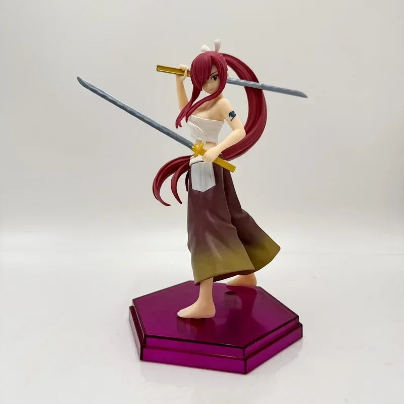 27cm Fairy Tail Mirajane Strauss Swimsuit Sexy Anime Girl Figure Erza Scarlet/Lucy Heartfilia Action Figure Model Doll Toys Gift