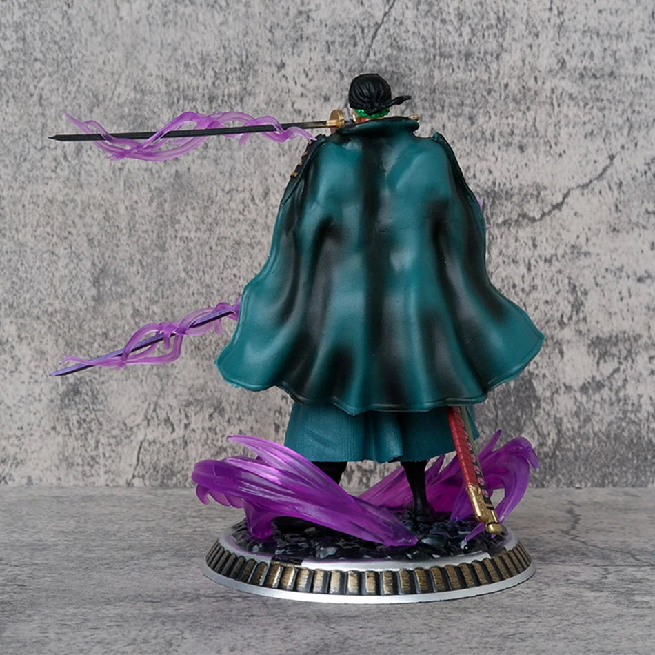 21 cm One Piece Anime Figur Bath Blood Roronoa Zoro PVC Modell Actionfigurensammlung Exquisite Geburtstags- und Weihnachtsgeschenke