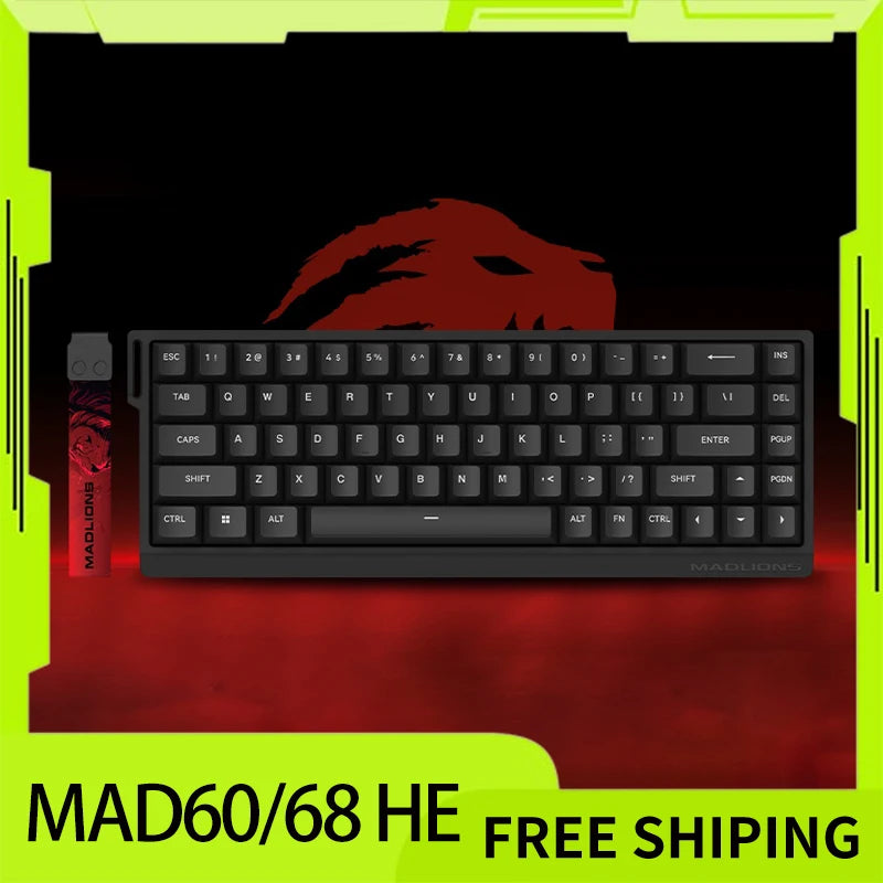 FGG Madlions Mad60 Mad68 He Mechanische Tastatur Magnetschalter 8k Wired Rgb Hot Swap Benutzerdefinierte Tastatur Esport Spiel Geschenk Zubehör