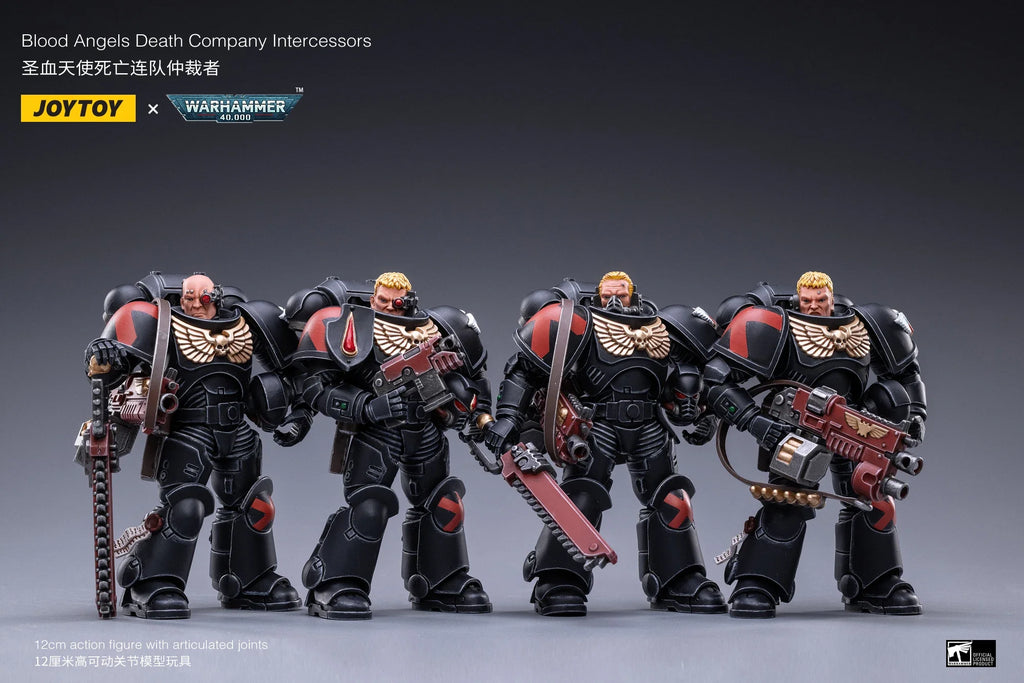JOYTOY 1/18 Action Figure (4PCS/SET) Blood Angels Death Company Anime Collection Model  Gift Toy Children's in Stock