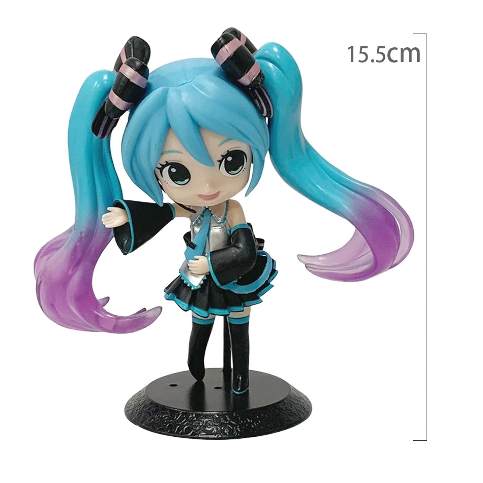 Anime Hatsune Miku Figure 12-22CM Virtual Singer Manga Statue Kawaii Model Toy for Computer Desk Cake Decoration Gift