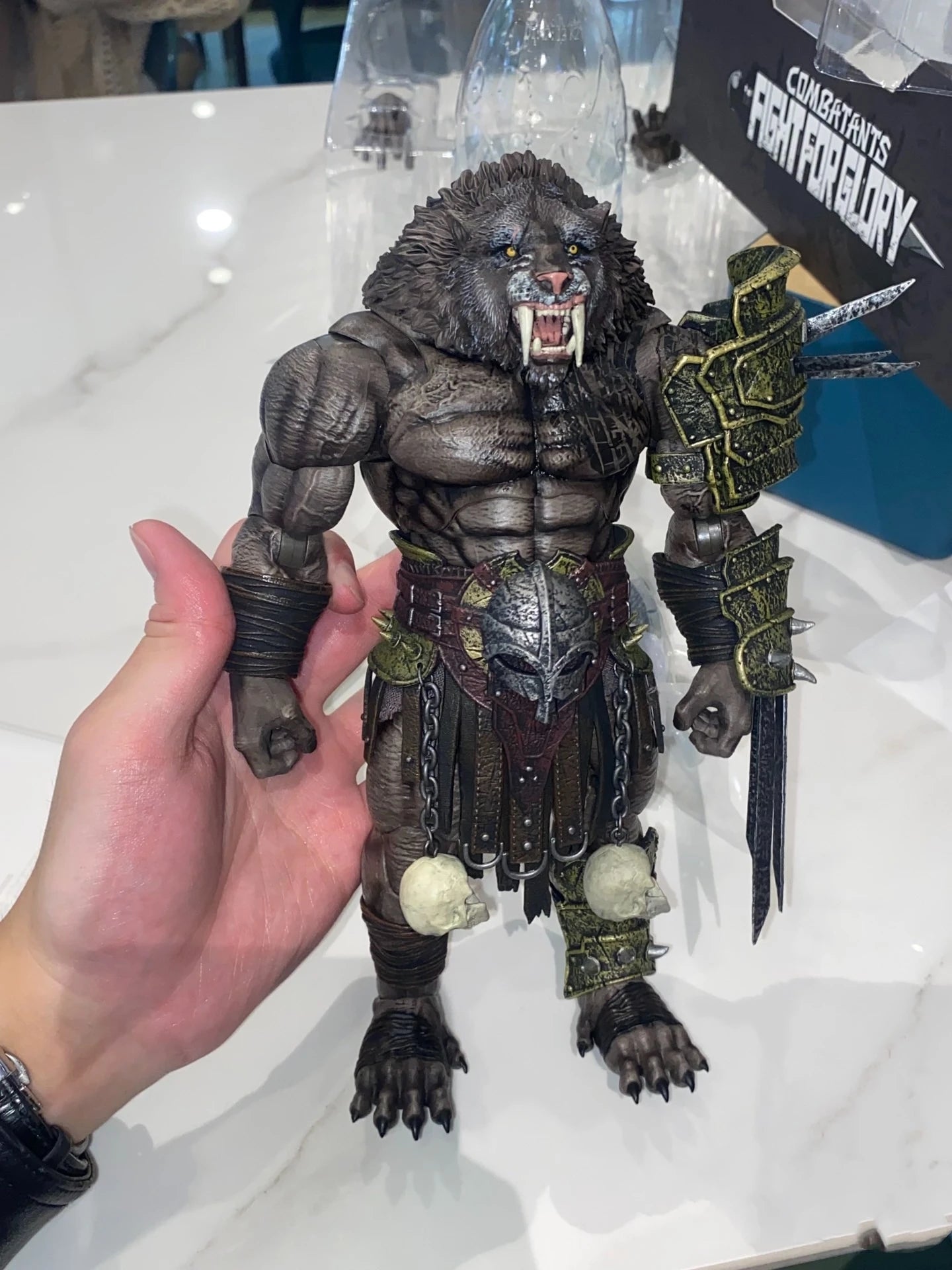 Xesray Gladiator Honor Battle Exhibition Limited Black Saber Toothed Tiger Red Rhino Action Figures Cartoon Model Gk Gifts
