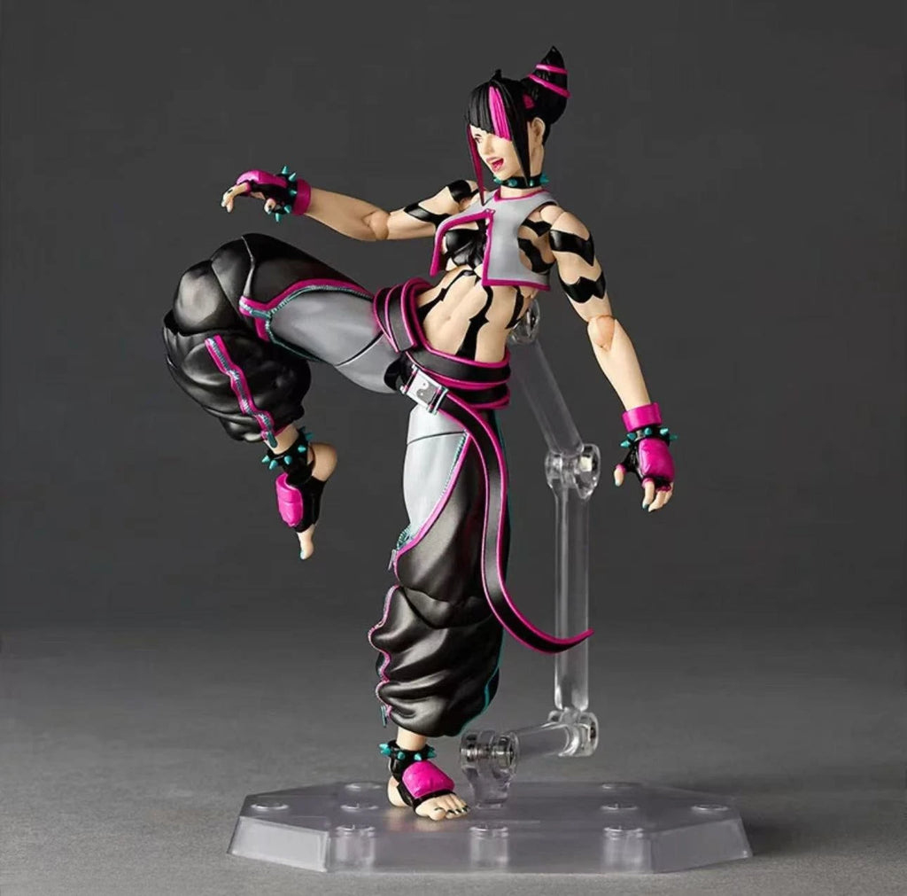 In Stock Kaiyodo Rinsen Technology Amazing Yamaguchi Style Street Fighter Juri Action Figure Toy Collection Gift