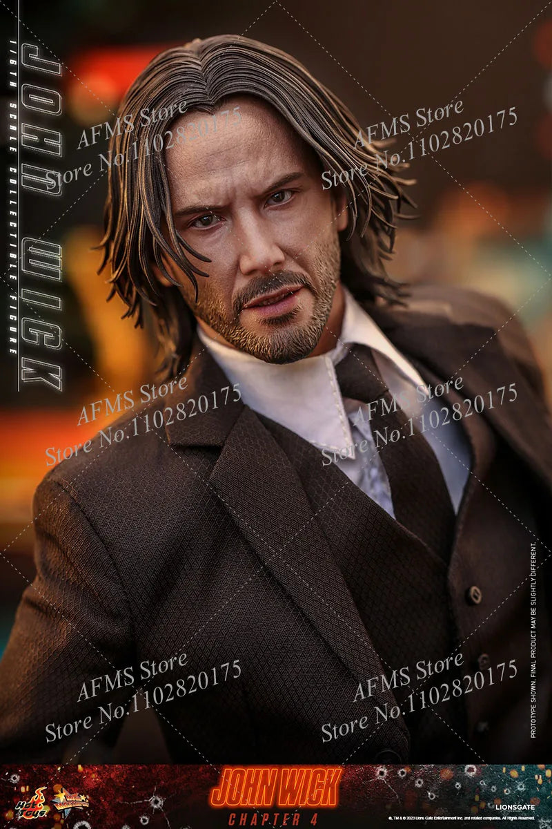 HT HOTTOYS MMS729 1/6 Scale Collectibles Figure Keanu Reeves John Wick 4 Dolls 12Inch Men Action Figure Soldier Model Toys