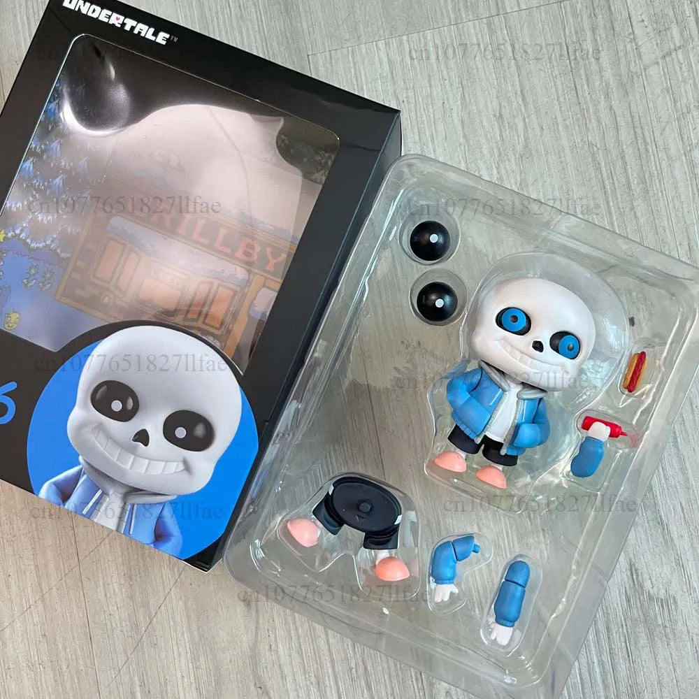 Undertale 1826 Sans Action Figure Model Toys Collectible Joint Movable Doll Bookshelf Decoration Present For Friends Cute Doll