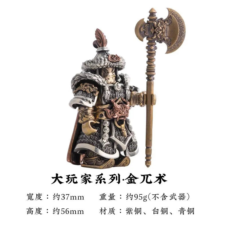 Ancient Tough Character Heroes Delicate Metal Figurine Crusades Templar MOC Building Blocks Magnetic Detachable Bricks Toys