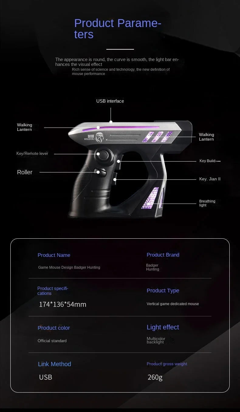 Vertikale Maus Spiel Ergonomische E-sports Gaming Schießen Maus Personalisierte Maus 3d Wettbewerbsfähigen Dreidimensionale Spezielle-geformte