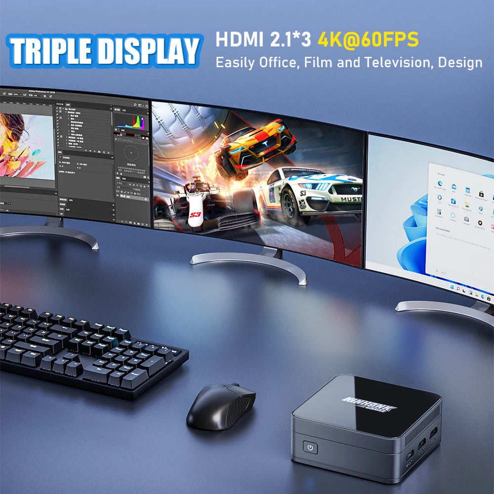 KINHANK Super Console KP100 Videospielkonsole 16 GB DDR5 Batocera 100.000+ Spiele 70+ Emulatoren für SS/WII/GC/MAME/PS3/PS2/Arcade