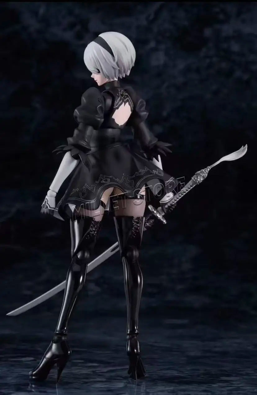 In Stock MAX Factory Original Box FIGMA 643 2B YORHA NO.2 TYPE B Action Figure Model Toy Gift for Kid Foam Box Packaging