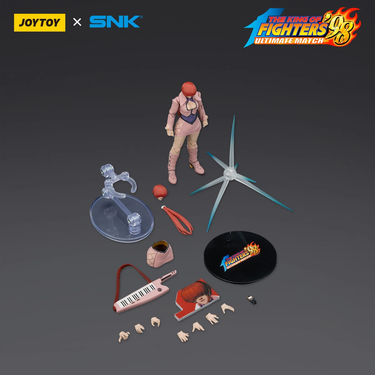 JOYTOY SNK KOF'98UM Action Figure 1/18 Orochi Team Yashiro Nanakase/Shermie/Chris Articulated Joints Figurine Model Surprise Toy