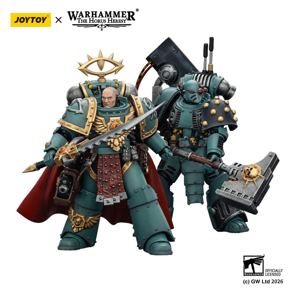 【MT】Pre-sale JOYTOY Warhammer 40K Sons of Horus Tybalt Marr Captain of The 18th Company Siege Breaker 1/18 Action Figure Model