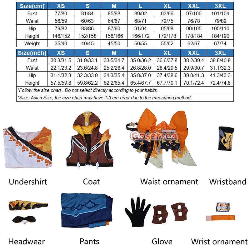Cosersea Bennett Cosplay Costume Game Genshin Impact Bennett Role Play Halloween Men Uniform Carnival Party Suit Outfit Fullset