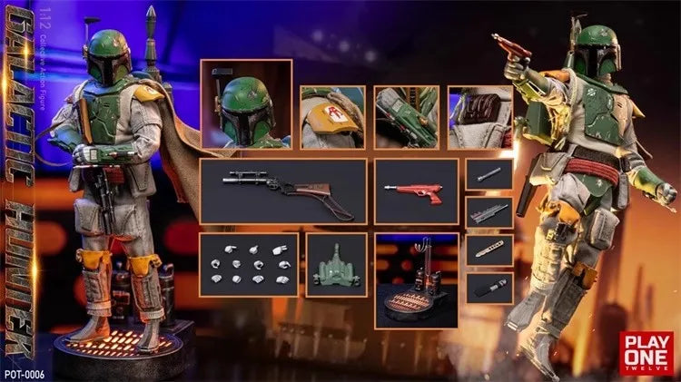 Play One Twelve POT-0006 1/12 Soldier Galactic Hunter Deluxe Edition Full Set 6'' Action Figure Model Toy In Stock