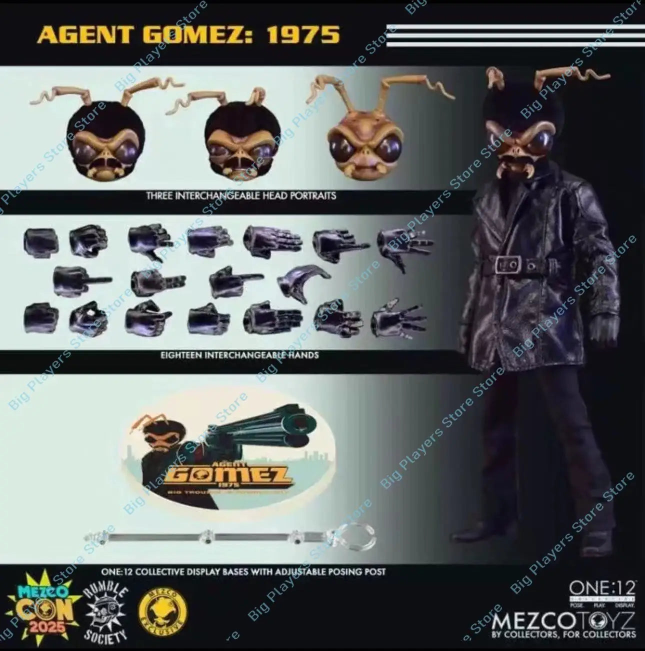 Mezco Ant-Man Agent Gomez 1975 Gold Label Limited Edition 6-inch Movable Cloth