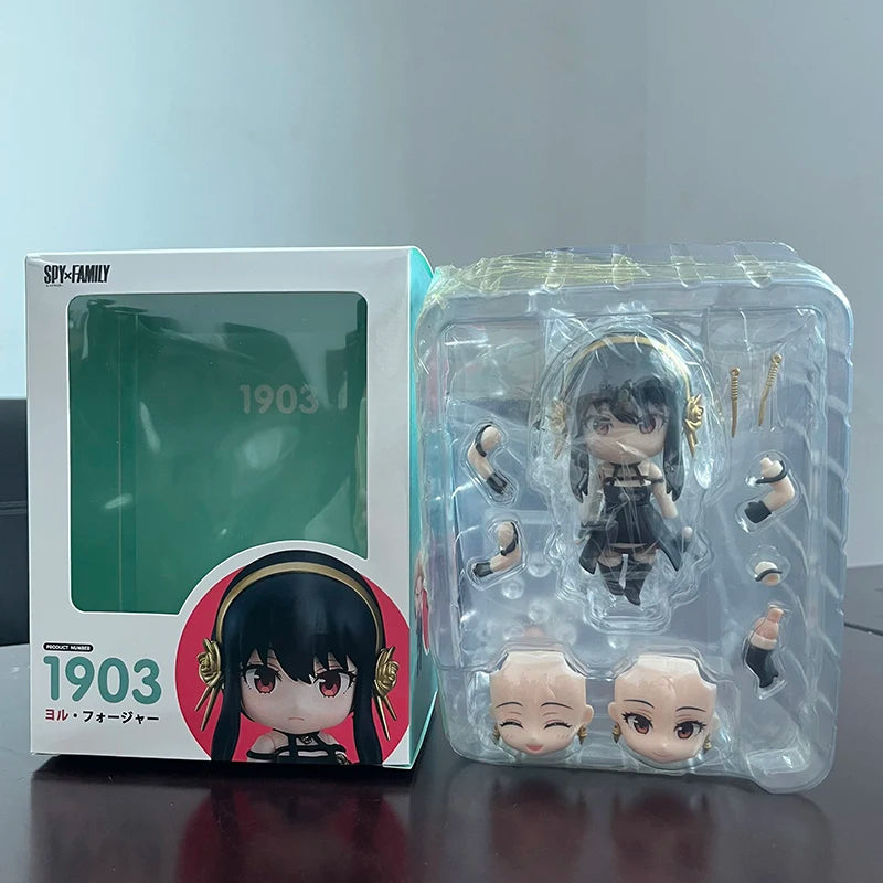 Anime Spy Family 1901 Loid Forger 1902 Anya 1903 Yor Action Figure Q Version Movable Kawaii Model Doll Birthday Toys