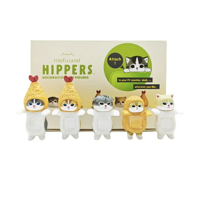 Cute Cat Resting Chin on Paws Blind Box Figurines Animal-shaped Mini Figurines Trendy Toys a Surprise Birthday Gift for Children