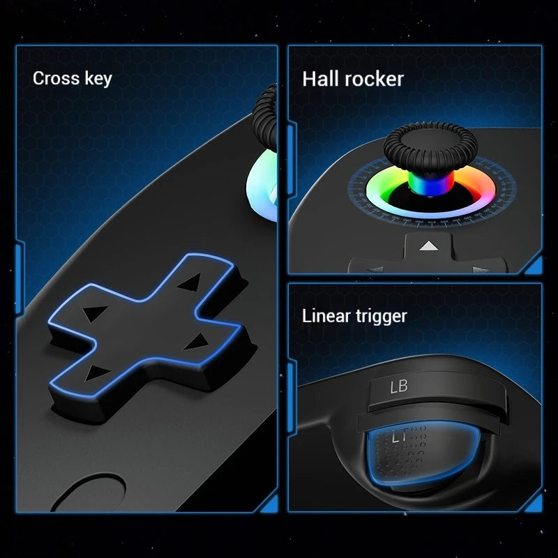 PeakDo 2025 120Hz Millimeter Wave "0" Delay Streaming Gamepad For Switch/Steam/PC/PS5/XBOX Home Host Wireless