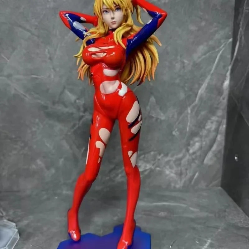New Century Evangelion Anime Accessories Mech Asuka GK Handmade Pretty Girl Statue Trendy Play Gift High Quality