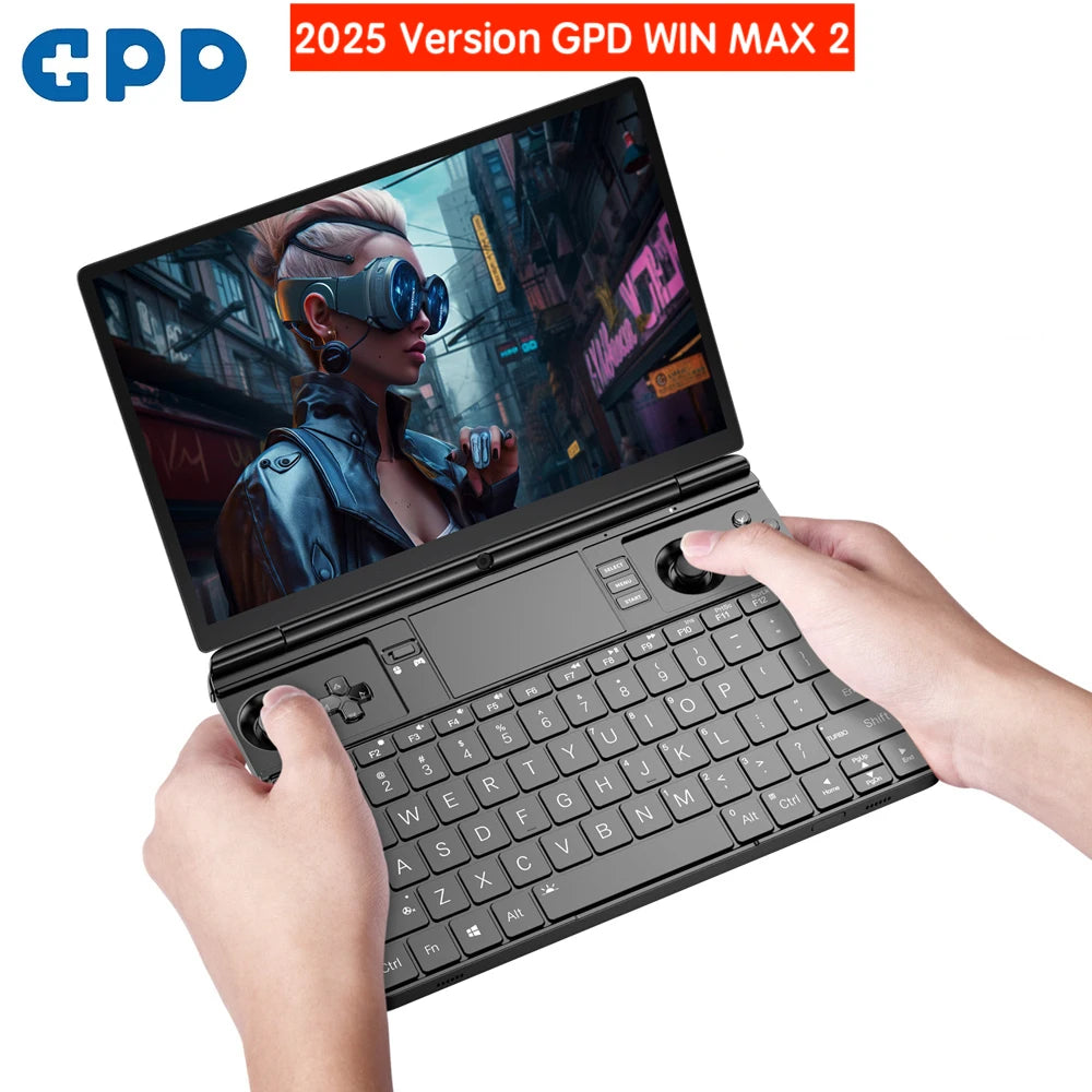 Original New 2025 GPD WIN MAX 2 Game Player Konsole 64GB 32GB RAM 2TB SSD AMD AI9 HX370 Gaming Laptop Notebook