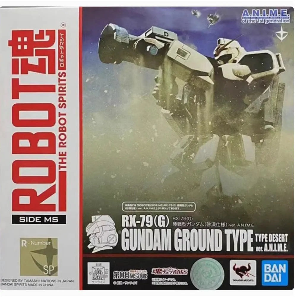 In Stock Bandai Tamashii Web Exclusive Robot Spirit Gundam Ground Type Desert Variant 08th Ms Team Collectible Action Figure Toy