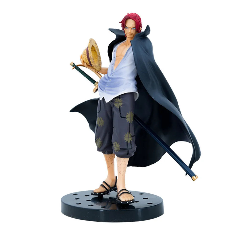 17 см Аниме One Piece Four Emperors Red-haired Shanks New World Ver. PVC екшън фигурка Колекционерски модел фигурка кукла играчки подаръци