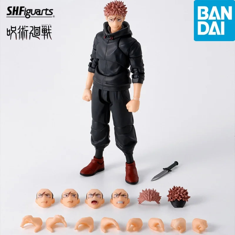 100%Original Bandai Jujutsu Kaisen S.H.Figuarts SHF Yuji Itadori Sukuna's Vessel Action Figure Gifts Collectible Model Toys