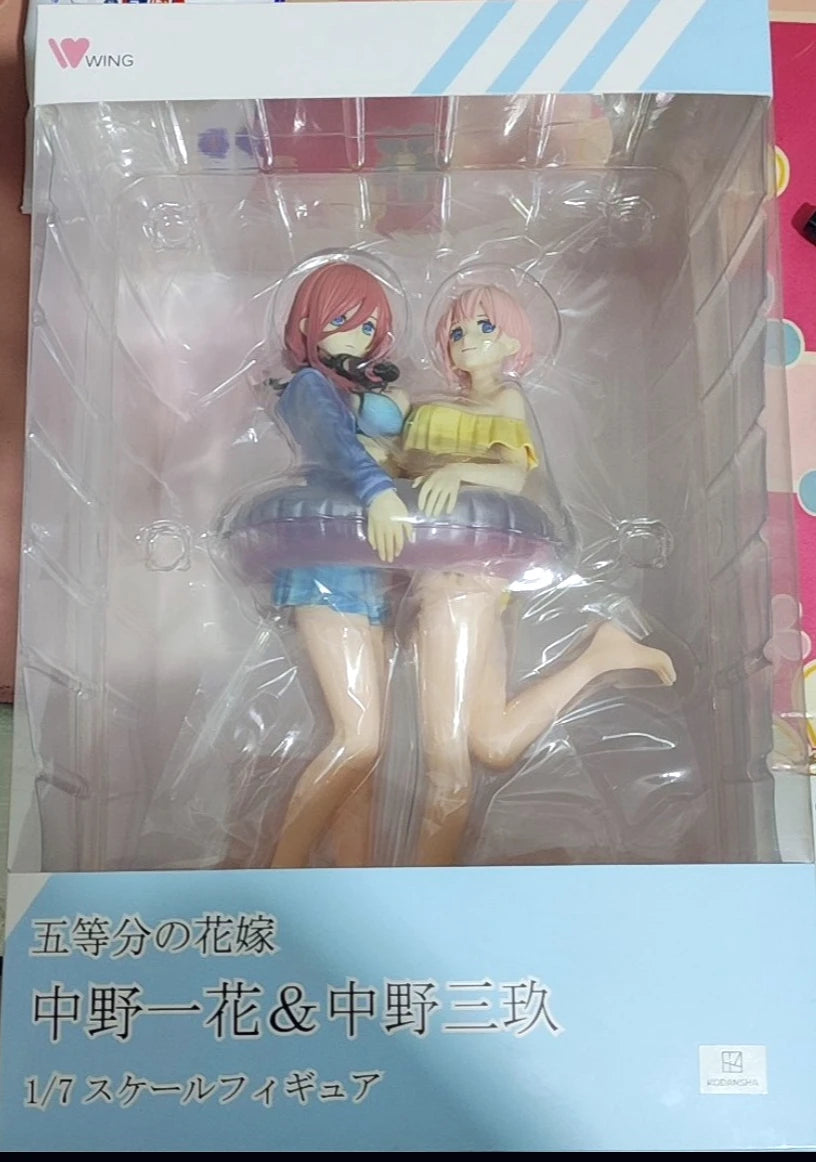 In Stock Original GSC The Quintessential Quintuplets Nakano Ichika/Nakano Miku Model Toys Anime Figure Collection Ornaments
